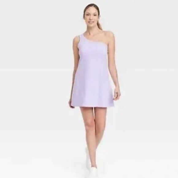 All in Motion Women's Asymmetrical Mini Dress Lilac Purple size M - Picture 2 of 8